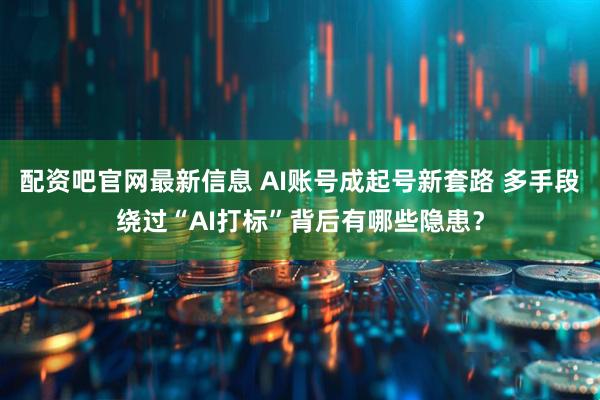 配资吧官网最新信息 AI账号成起号新套路 多手段绕过“AI打标”背后有哪些隐患？